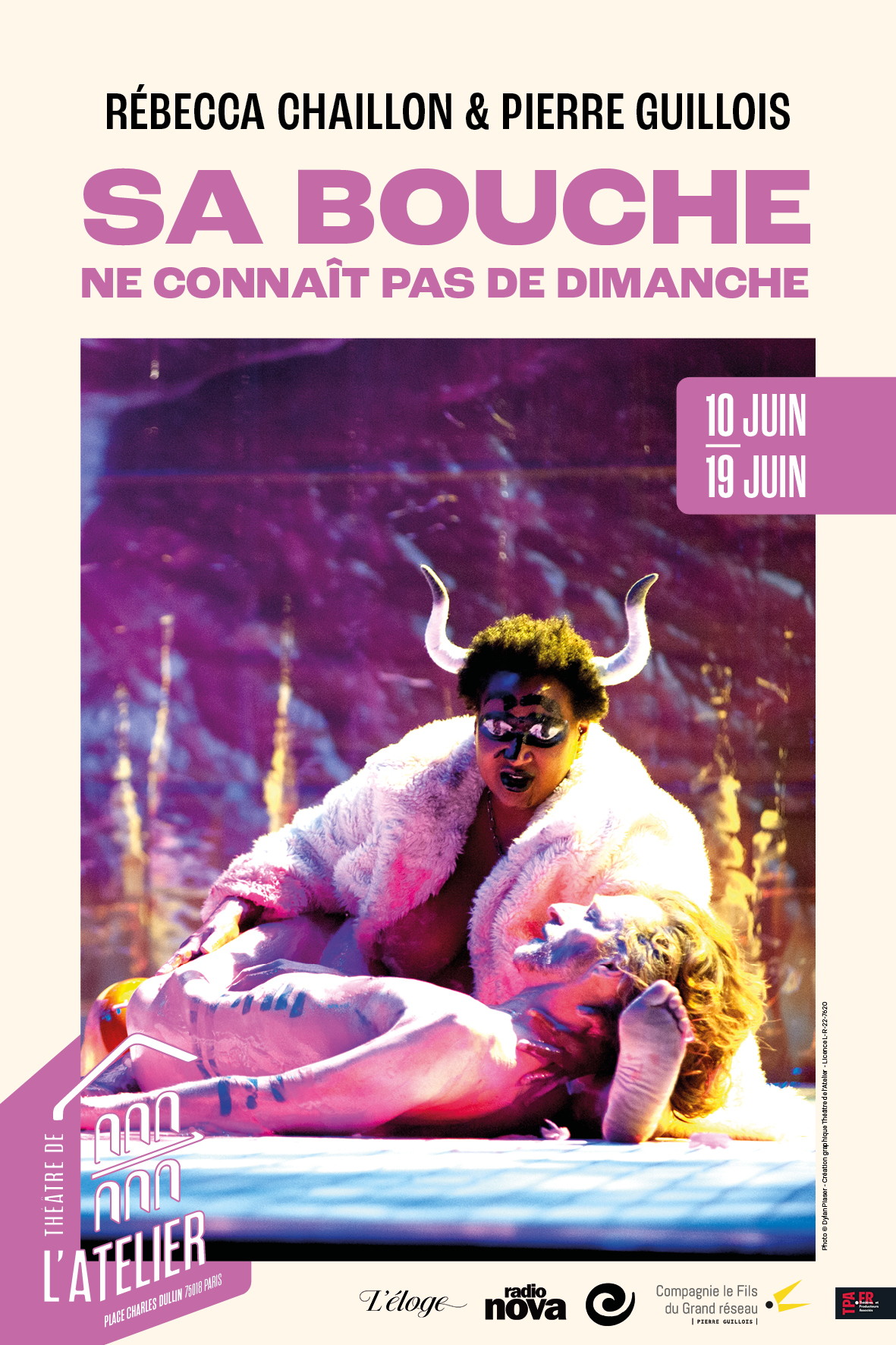 11 - AFFICHE SA BOUCHE NE CONNAIT PAS DE DIMANCHE_40x60_26-27